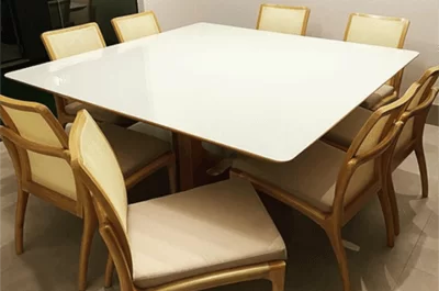 Mesa de vidro branca1